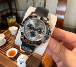 Clean Factory relogio rolex pulseira de borracha Daytona 40*12.2MM 4130 Movement 904L Steel Grey Watch